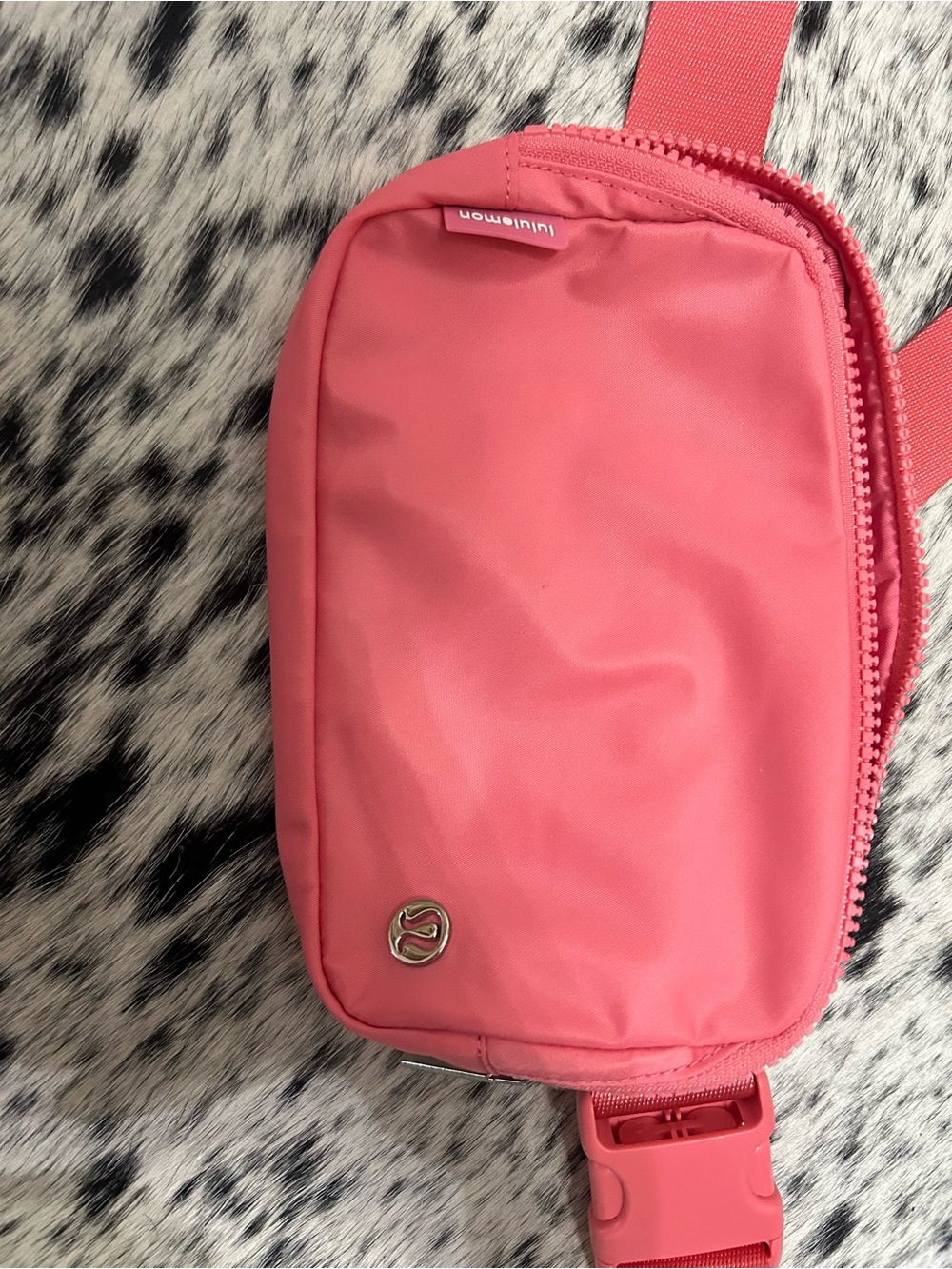 lululemon athletica Coral Pink Crossbody Belt Bag